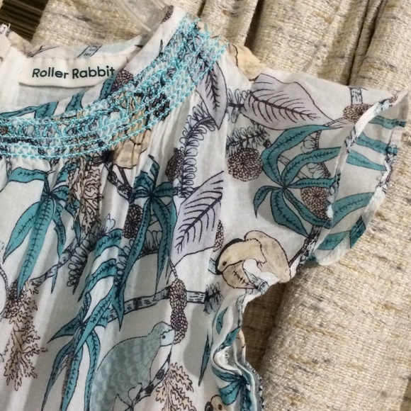 Roller Rabbit Jungle Print Smocked Dress - Picture 3 of 10